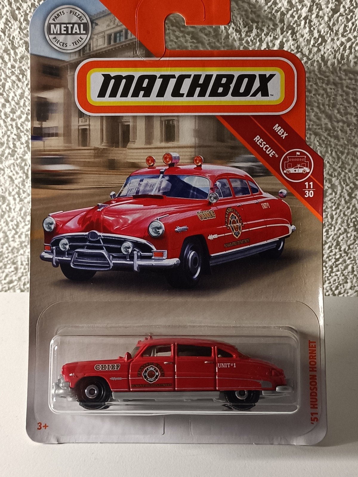 Matchbox '51 Hudson Hornet Brandweerauto, Ophalen of Verzenden