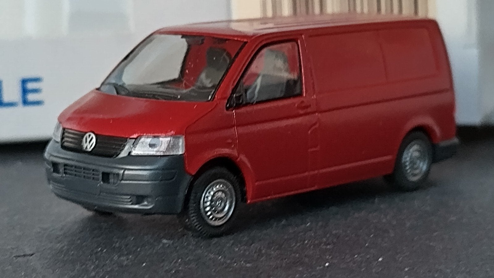 Volkswagen VW Transporter T5 rood 1:87 Rietze Pol, Auto, Verzenden, ., Rietze