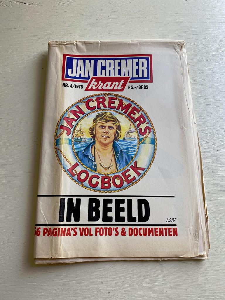 Jan Cremer - Krant 1978 - Interview en Jongensleed, Ophalen of Verzenden, Gelezen, Krant