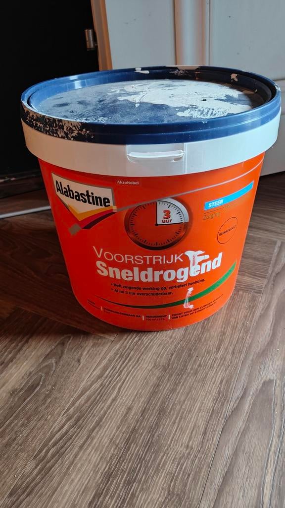 Voorstrijk alabastine halfvolle emmer, Ophalen, Wit