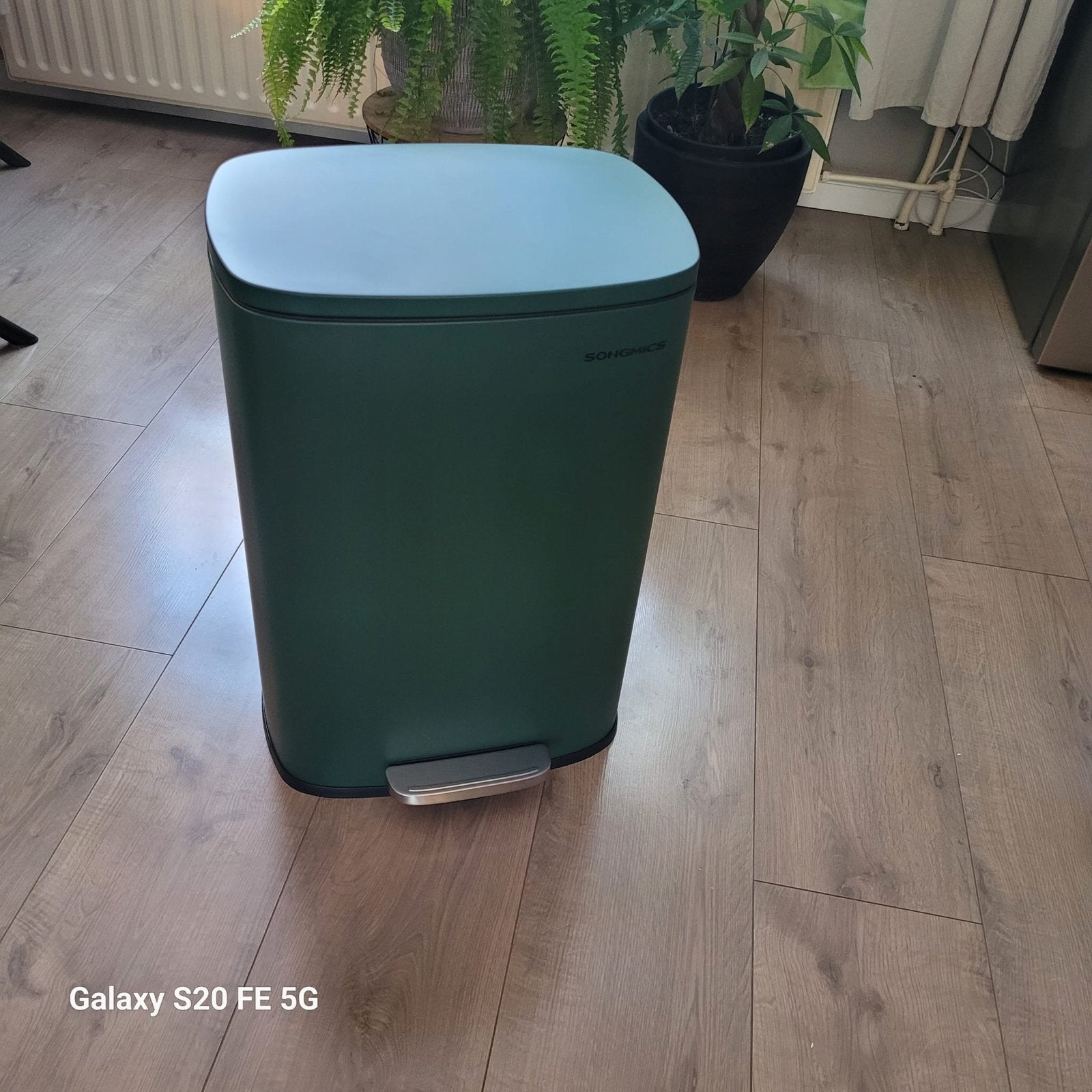 SONGMICS Pedaalemmer 40L - Groen - Nieuw in doos, 50 – 75, Met pedaal, Songmics, Nieuw