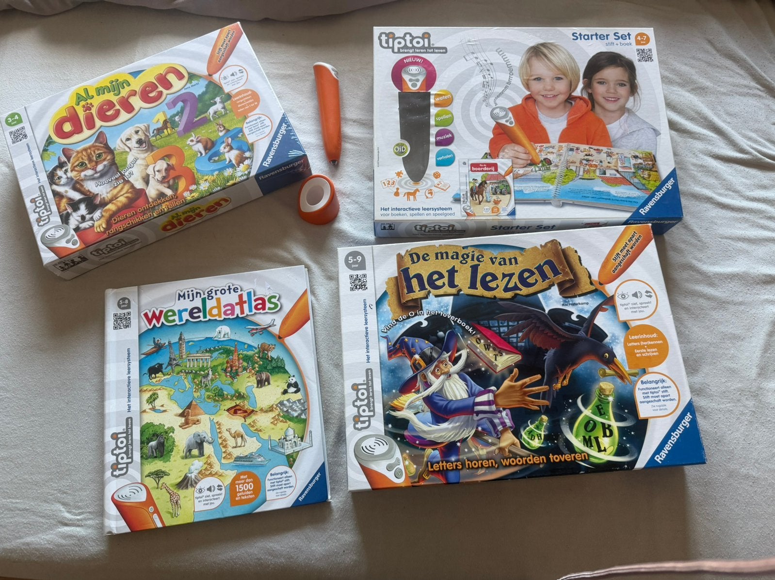 Tiptoi pakket, Kinderen en Baby's, Ophalen of Verzenden, Gebruikt, Taal en Lezen, Met geluid