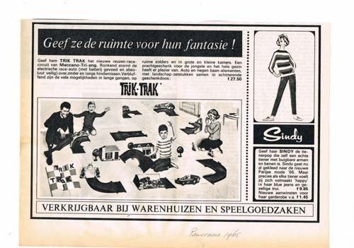 Trik-Trak - Advertentie uit Tijdschrift 1965, Ophalen of Verzenden, 1960 tot 1980, Knipsel(s)