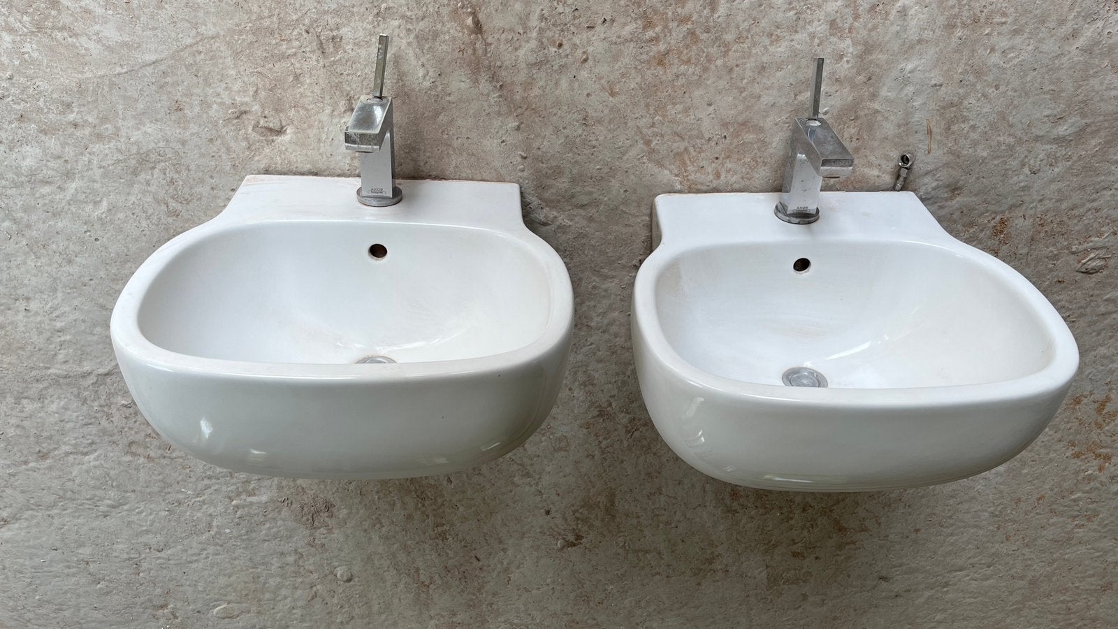 2 design wastafels met kraan, Ophalen, Zo goed als nieuw, Wastafel