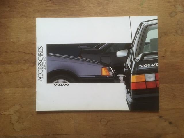 Autofolder/Brochure     Volvo  440  Accessoires   1989    NL, Ophalen of Verzenden, Zo goed als nieuw, Volvo