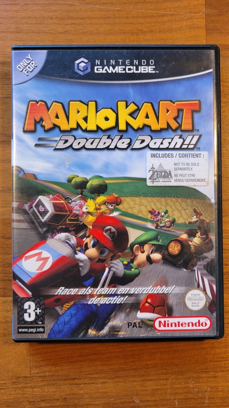 MarioKart Double Dash!! + Zelda Collector's Edition GameCube, Spelcomputers en Games, Ophalen of Verzenden, Gebruikt, Vanaf 3 jaar