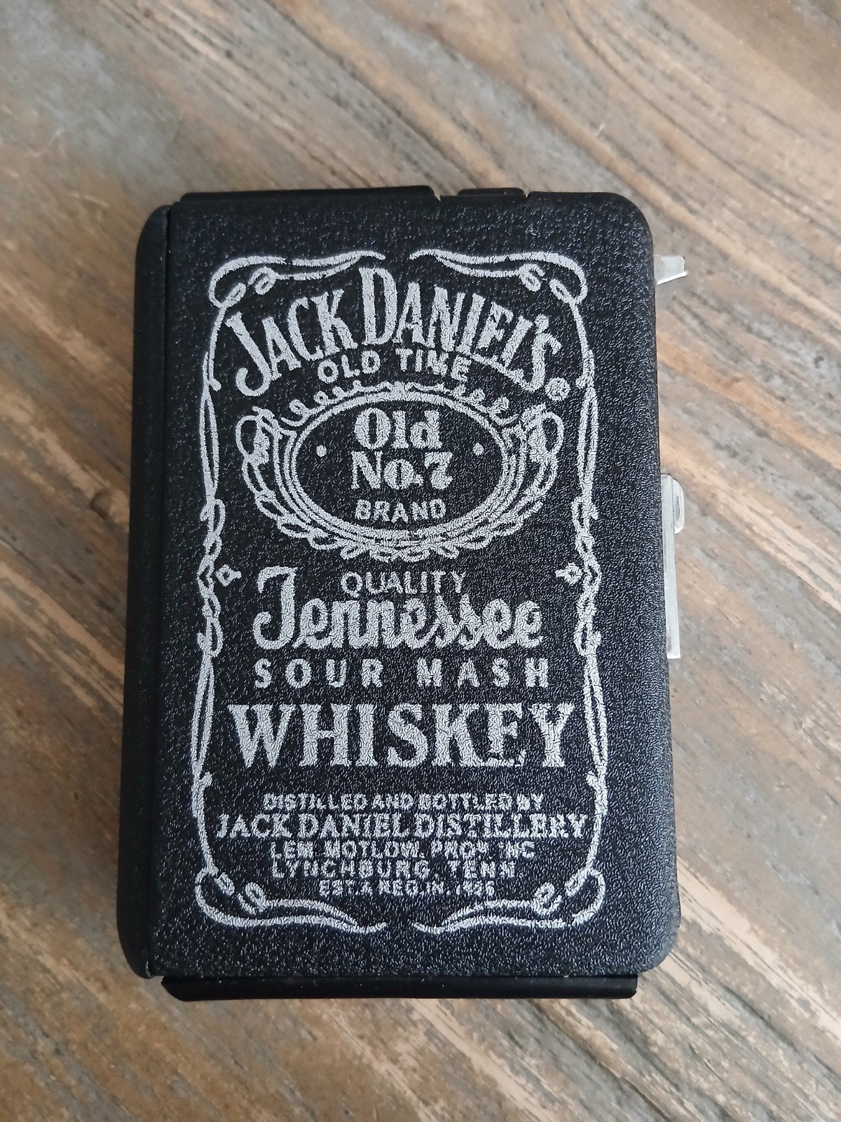 Jack Daniel's Sigarettenhouder met Aansteker, Verzamelen, Rookartikelen, Aanstekers en Luciferdoosjes, Ophalen of Verzenden, Gebruikt
