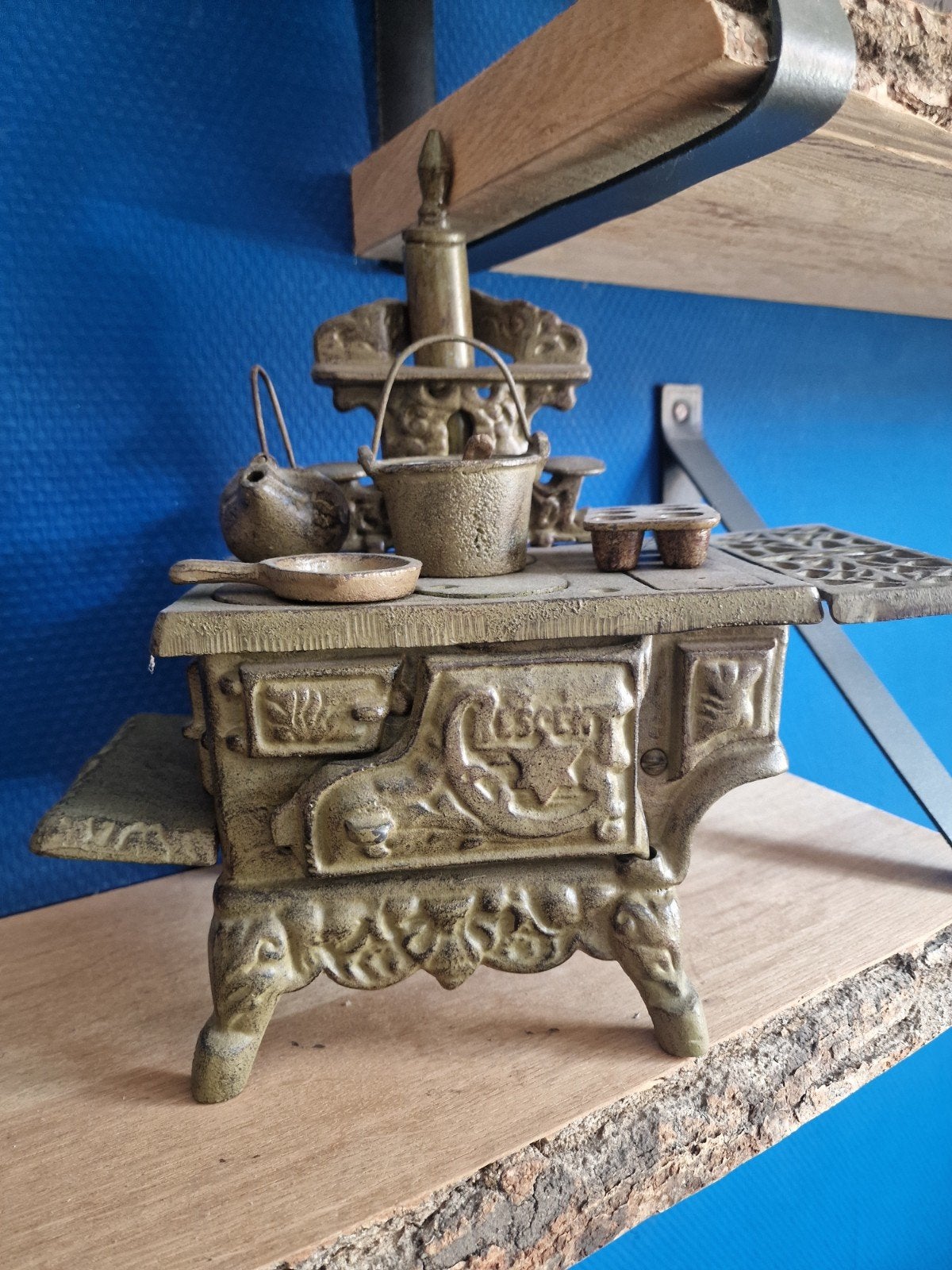 Vintage Speelgoed Keukentje Oven met Accessoires, Ophalen of Verzenden, Gebruikt, Meubelstuk of Keukentje