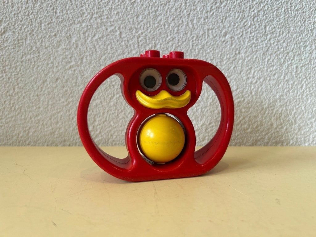Vintage LEGO Duplo Eend Rammelaar (1983), Gebruikt, Overige thema's, Overige typen, Ophalen of Verzenden