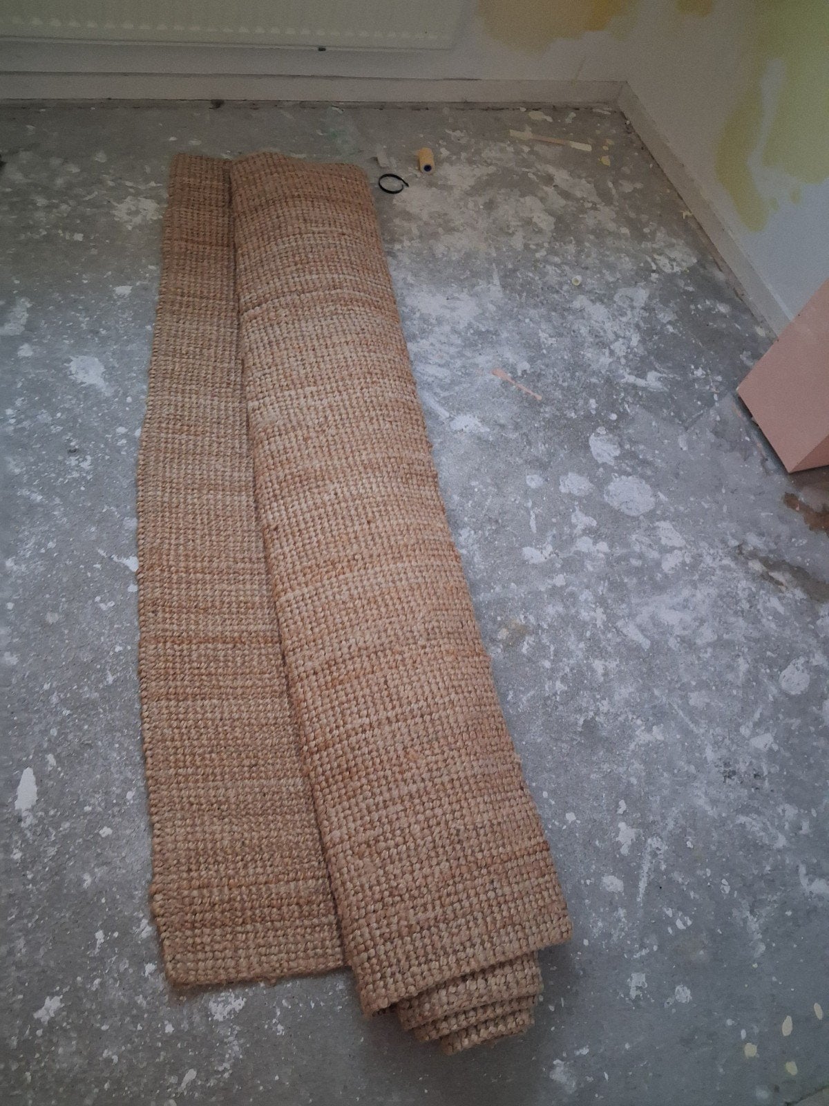 vloerkleed jute ikea., Ophalen, Gebruikt, Bruin, 200 cm of meer