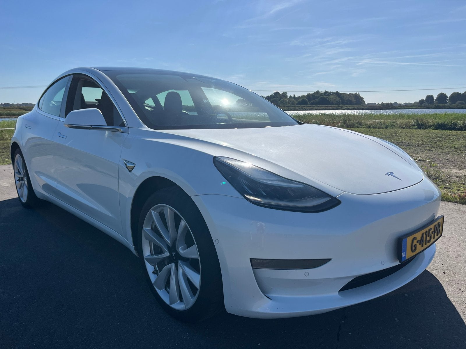 Tesla Model 3 2019 Wit, Auto's, Automaat, 0 cilinders, 1831 kg, Wit
