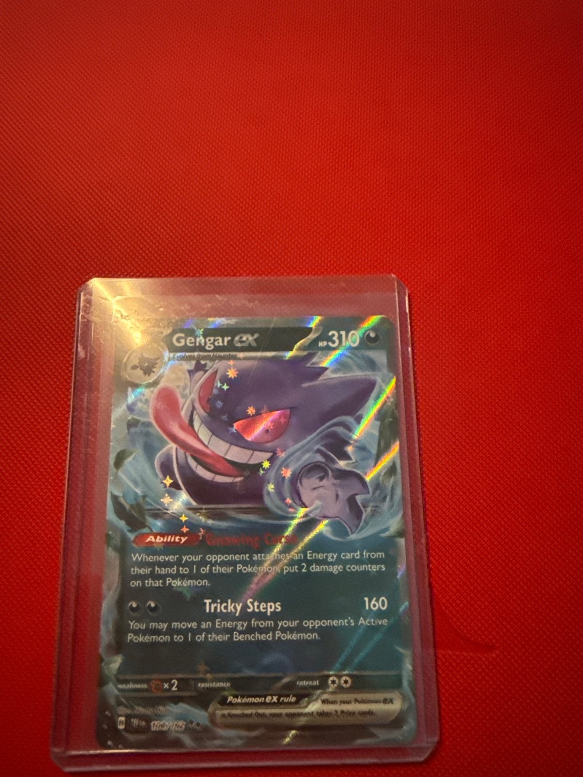 Gengar EX Pokémon Kaart - Zo goed als nieuw, Ophalen of Verzenden, Zo goed als nieuw, Losse kaart, Foil