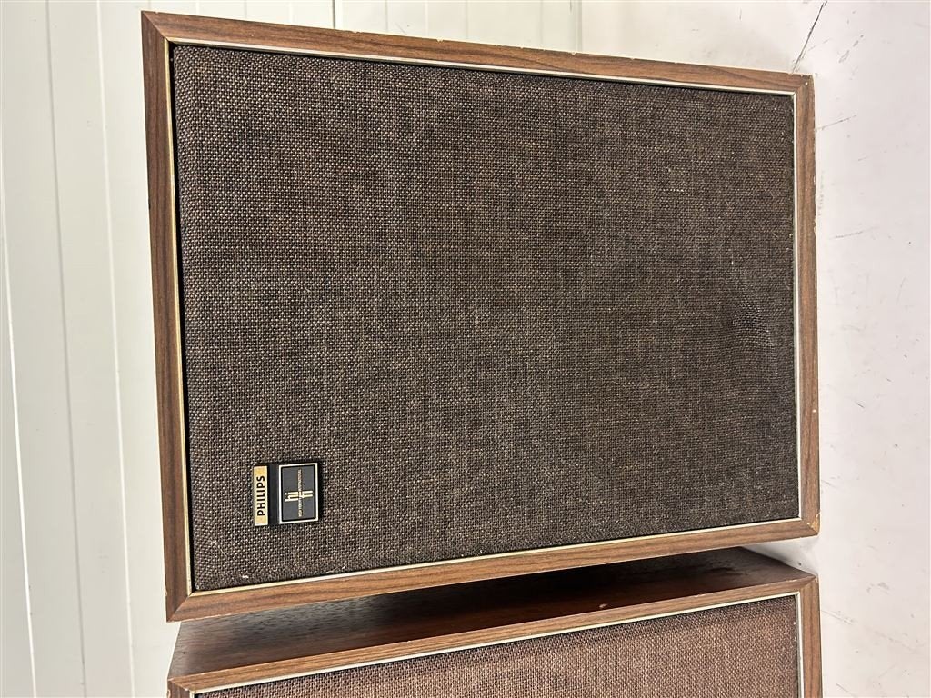 A7409. Philips 22RH456/01Z vintage luidsprekers, Philips, Gebruikt, Ophalen of Verzenden, 120 watt of meer