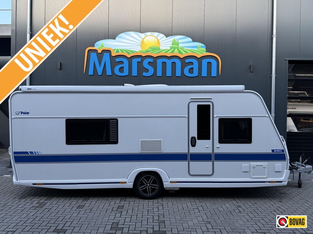 Polar 590, Caravans en Kamperen, Rondzit, Polar, Luifel, Tot en met 4