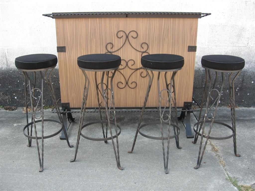 Cocktailbar '60s ( Retro/Vintage/Design ), Ophalen, Gebruikt, Inclusief barstoelen