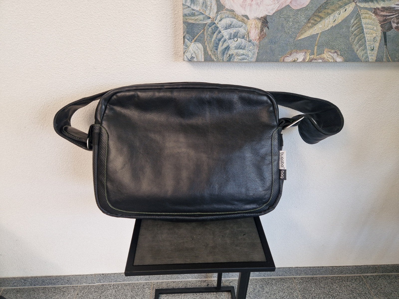 Bugaboo BB02 Leren Luiertas Black - Innovatief & Veelzijdig, Verzorgingstas, Zwart, Bugaboo, Ophalen of Verzenden