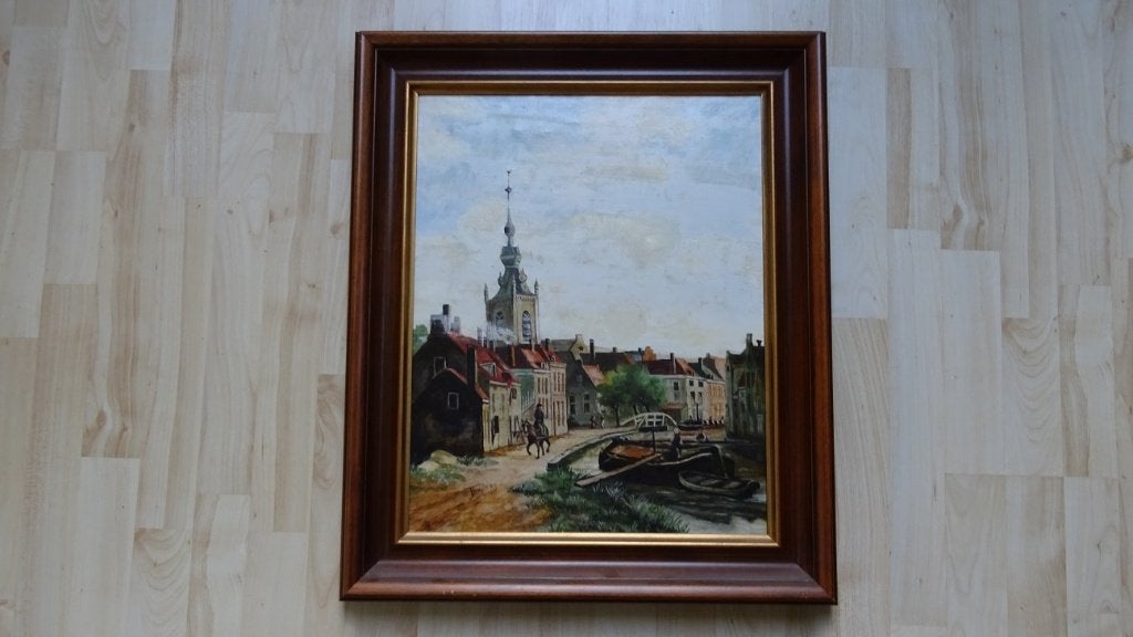 Reproductie van de Nederlandse schilder C. van Grient, Ophalen, Zo goed als nieuw