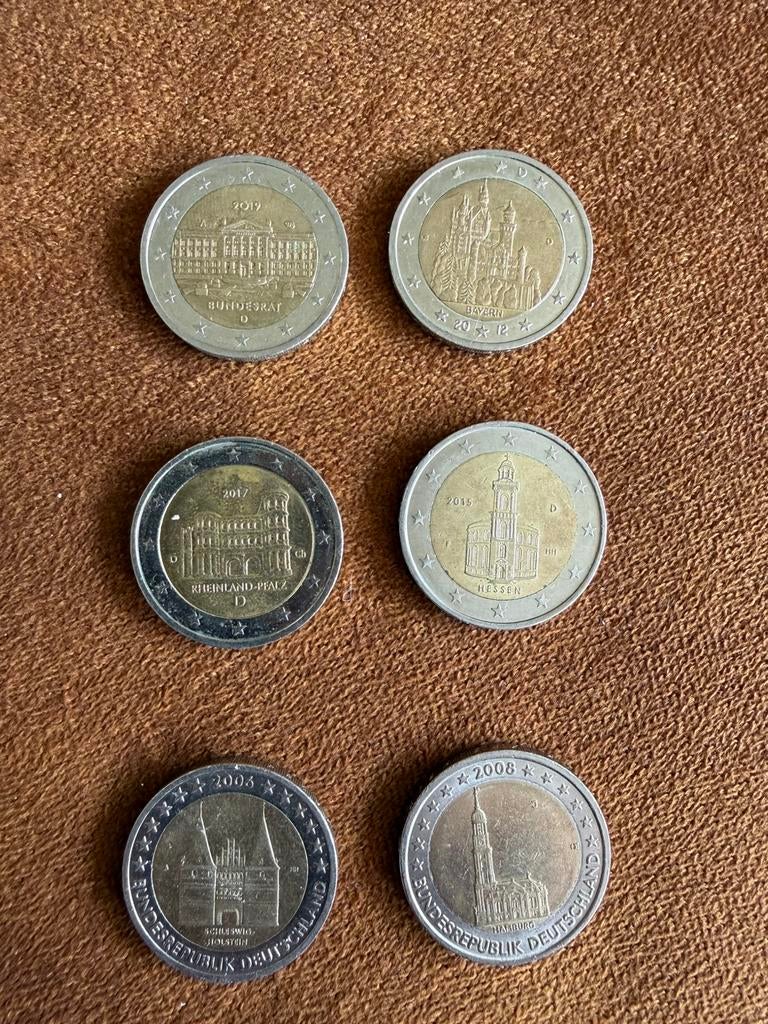 Diverse zeldzame 2 Euro munten, Ophalen of Verzenden, Overige landen, 2 euro, Losse munt