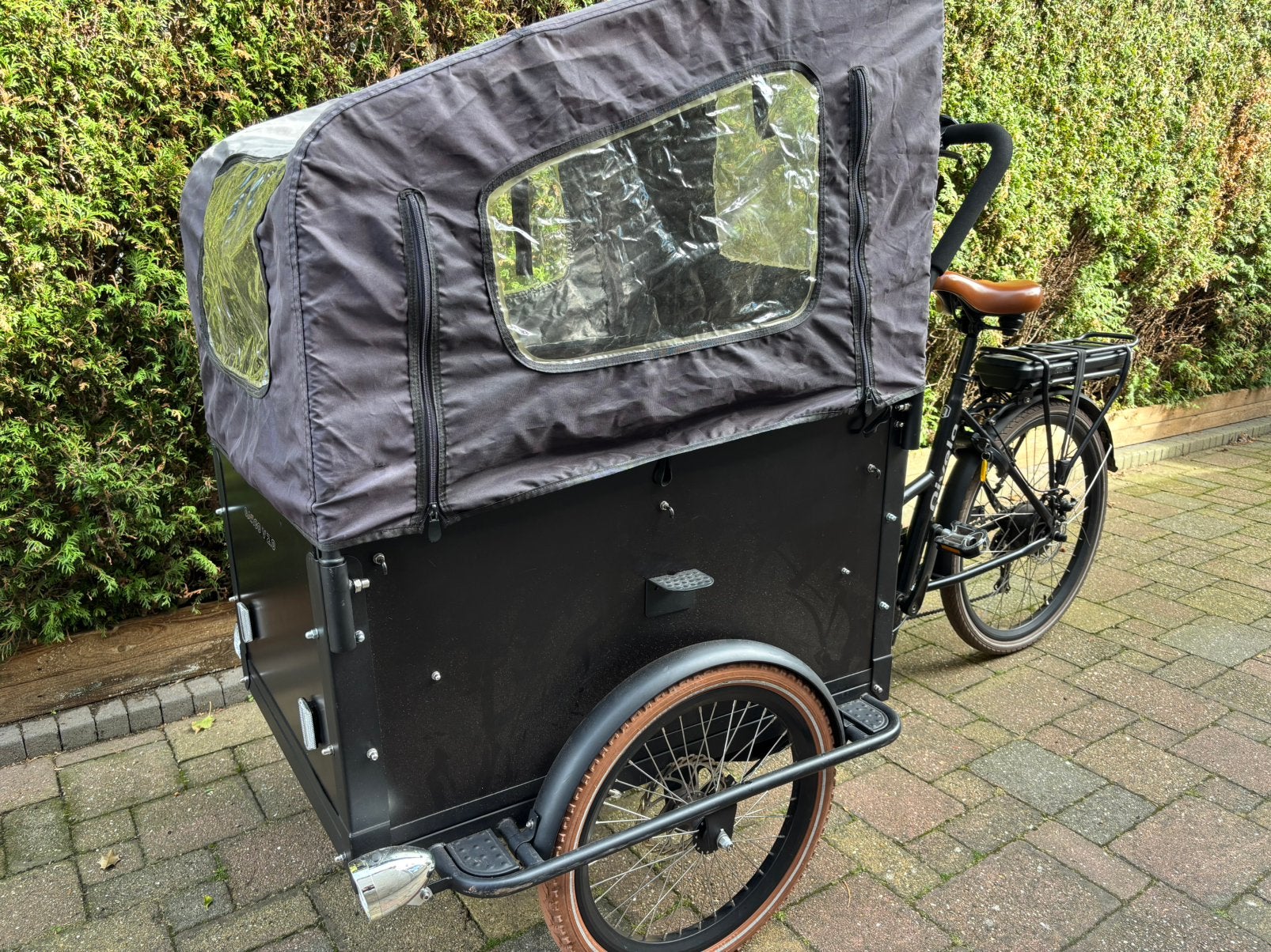 Elektrische bakfiets Qivelo, 4 kinderen of meer, Zo goed als nieuw, Elektrisch, Schijfrem