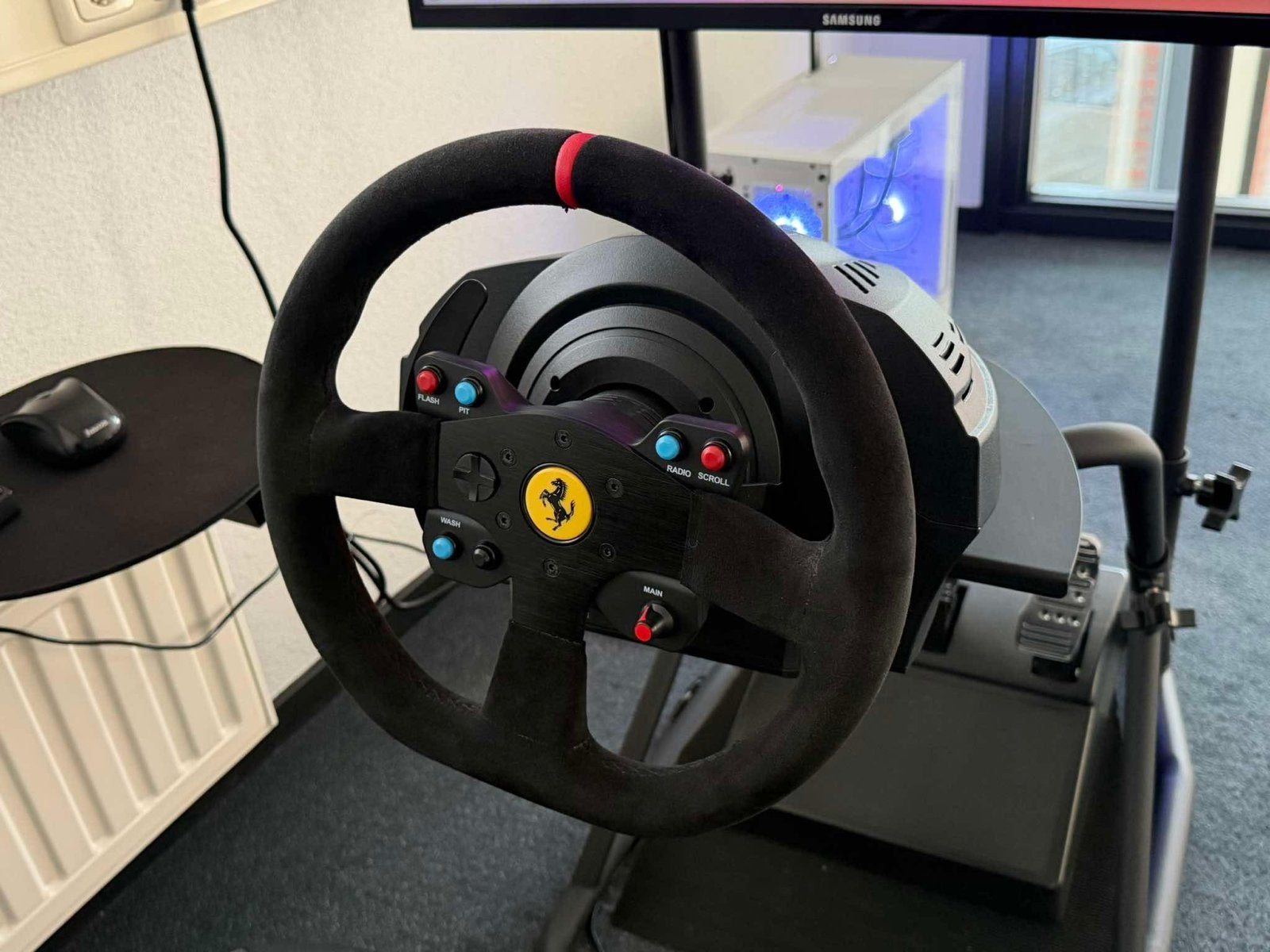 Thrustmaster T300 Ferrari Alcantara Stuur + Pedalen, Ophalen of Verzenden, Overige merken, Zo goed als nieuw