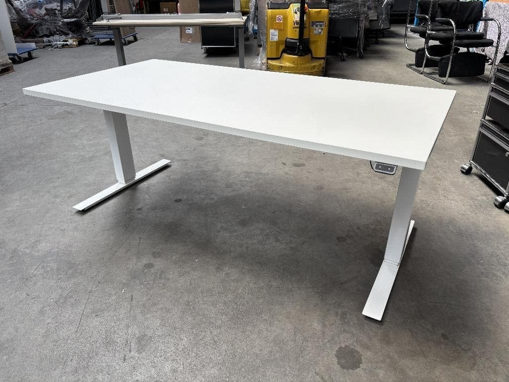 Elektrisch zit/sta bureau | 2 motoren | 160x80cm WIT