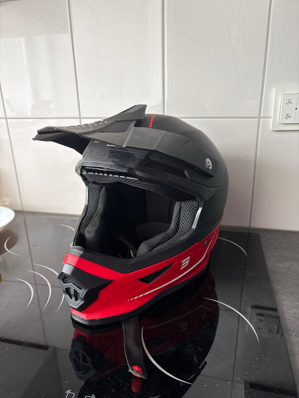 Shot Race Gear cross helm, Ophalen of Verzenden, Tweedehands, Offroadhelm, Overige merken