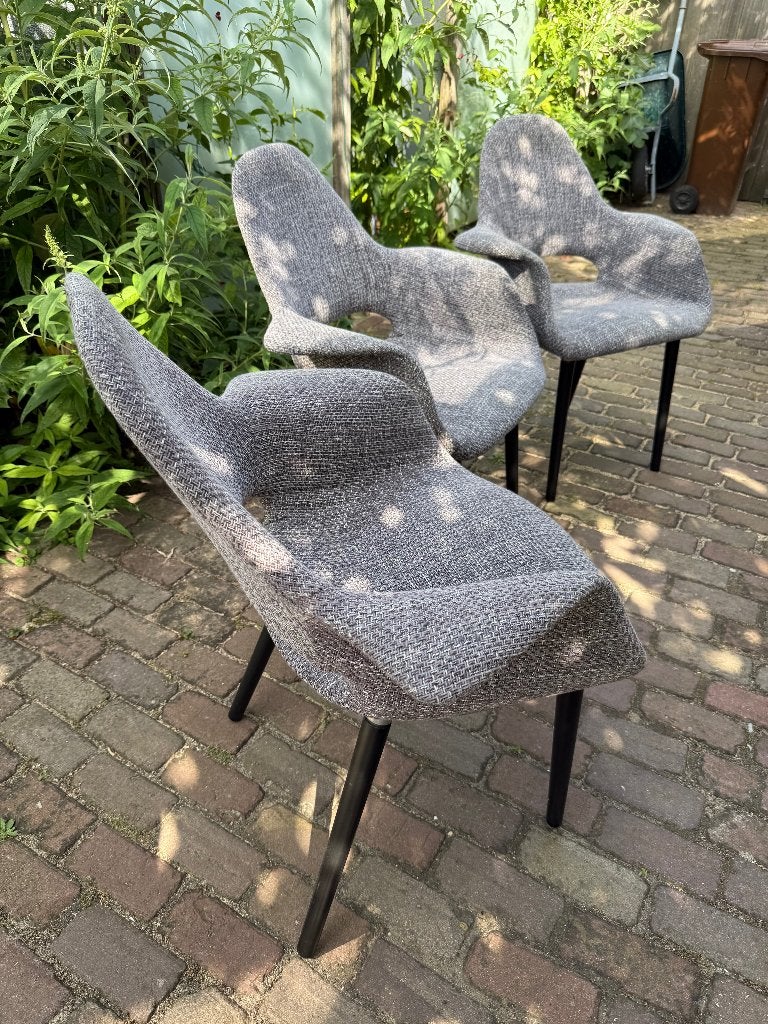 3x Organic Chair Eames Vitra Saarinnen, Ophalen, Gebruikt, Drie, Hout
