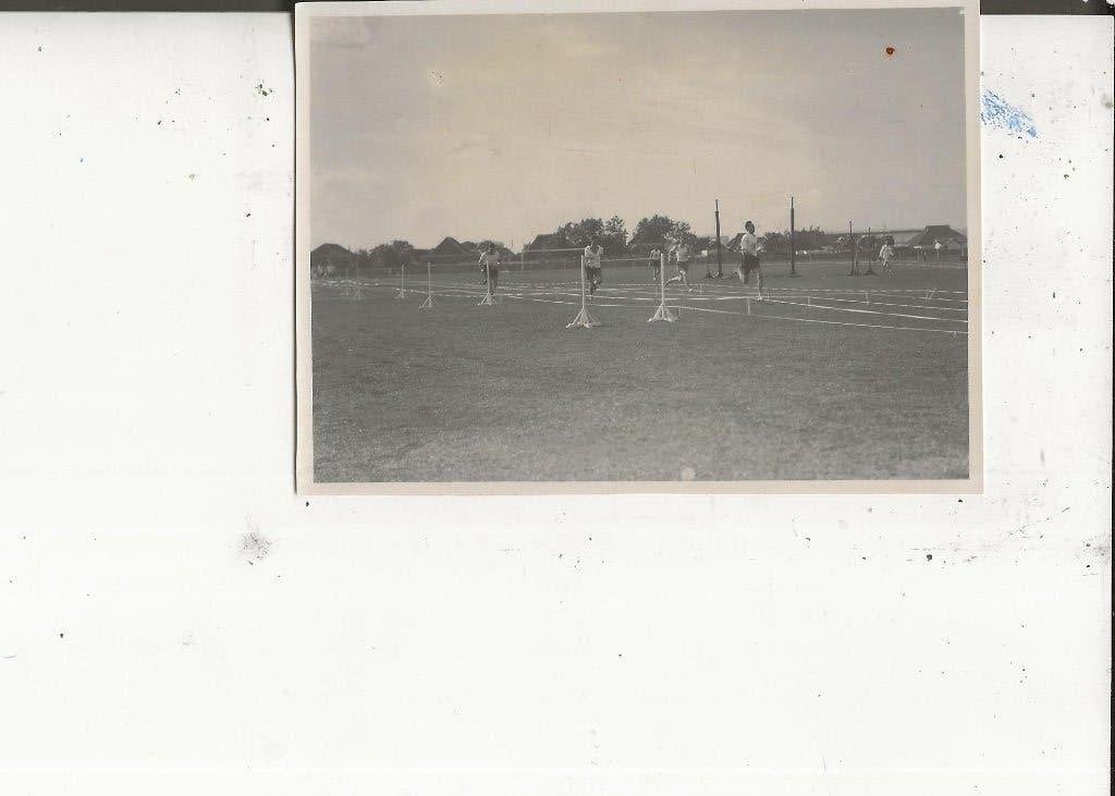 Ned Indie Belawan Marine Sportfeesten hardlopen 1934 Foto, Verzamelen, Ophalen of Verzenden, 1920 tot 1940, Ongelopen, Buiten Europa