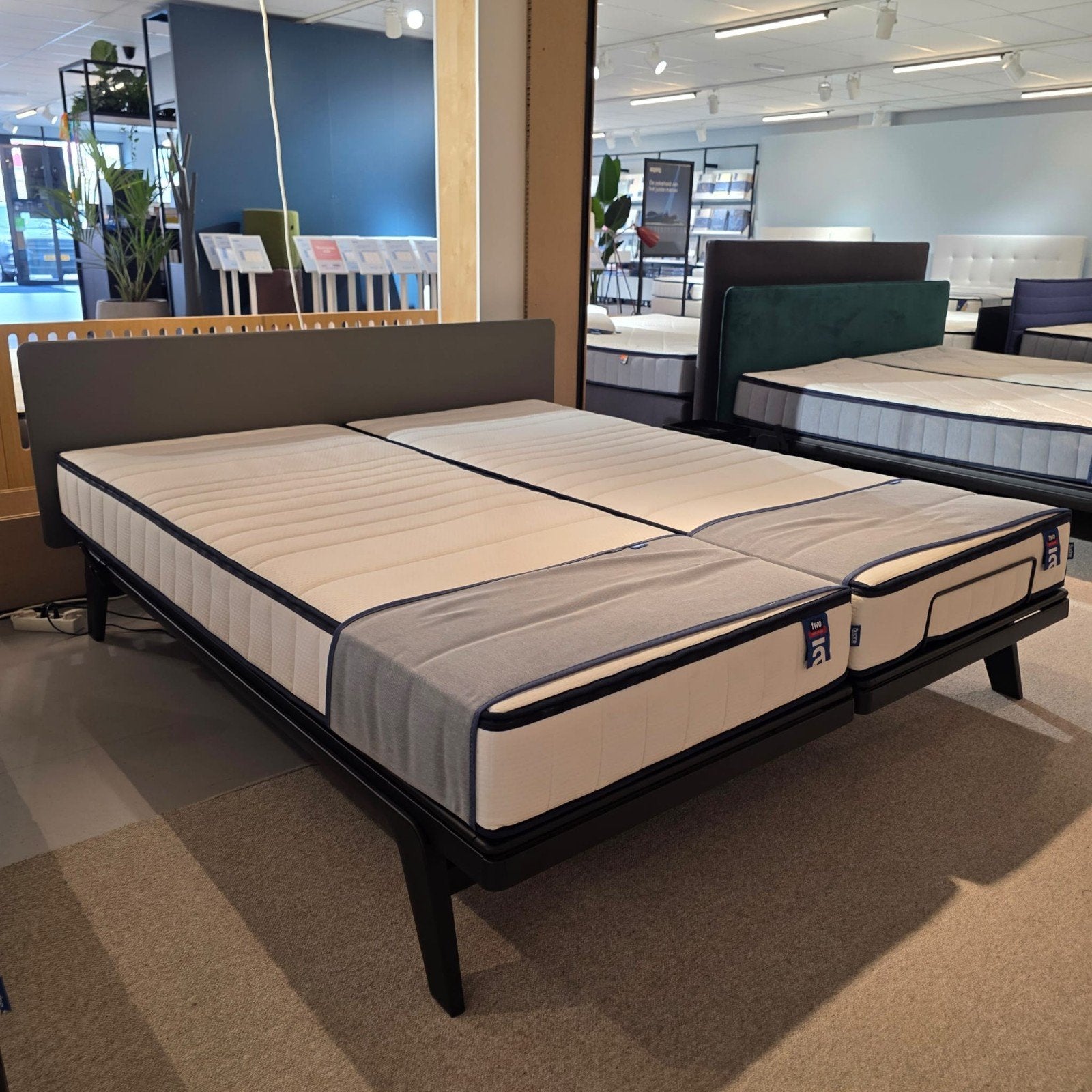 Showroom Auping Two matrassen 90x210, 90 cm, Eenpersoons, ., 210 cm