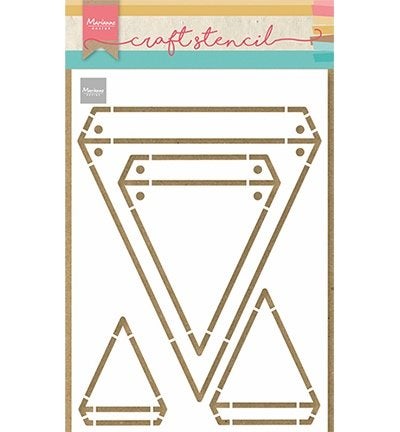 stencil vlag, Hobby en Vrije tijd, Ophalen of Verzenden, Nieuw, Frame of Mal, Cricut