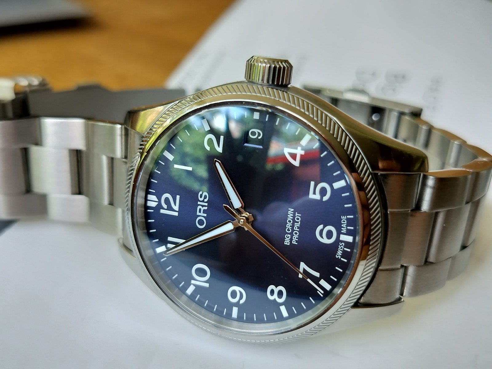Oris Big Crown ProPilot Automatic Horloge Full-set, Overige merken, Staal, Staal, Polshorloge