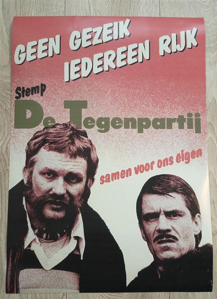 de Tegenpartij | van Kooten en de Bie Poster Affiche ., Verzamelen, Verzenden, Nieuw, Poster