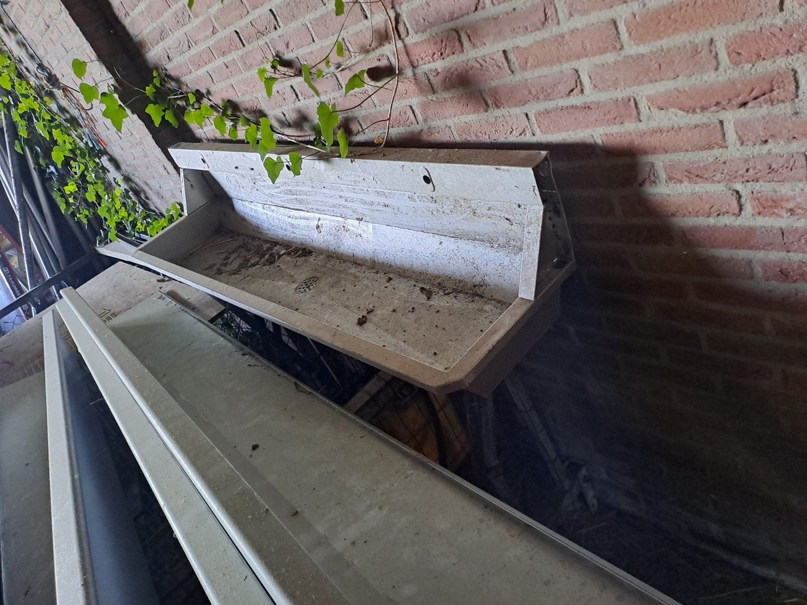 Aluminium wasbak 2 meter - Gebruikt, Ophalen, Gebruikt, Rvs, Wastafel