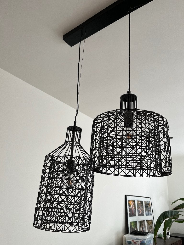 Dutch Bone lamp eetkamerlamp hanglamp, Ophalen, Zo goed als nieuw, Metaal