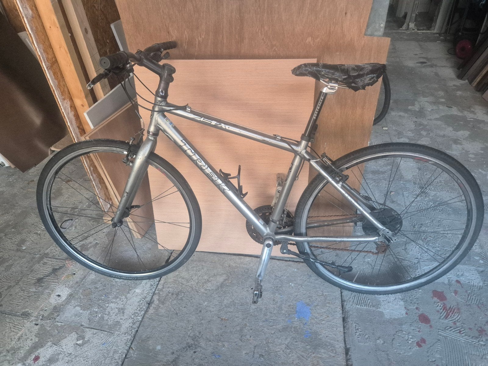 Trek 7.5 FX Hybride Frame voor onderdelen, Fietsen en Brommers, Gebruikt, Velgrem, Versnellingen, Minder dan 49 cm