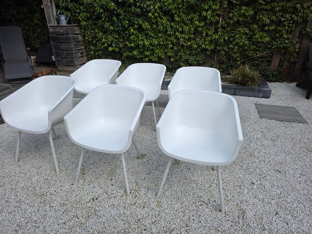 6 gratis tuinstoelen, Ophalen, Gebruikt