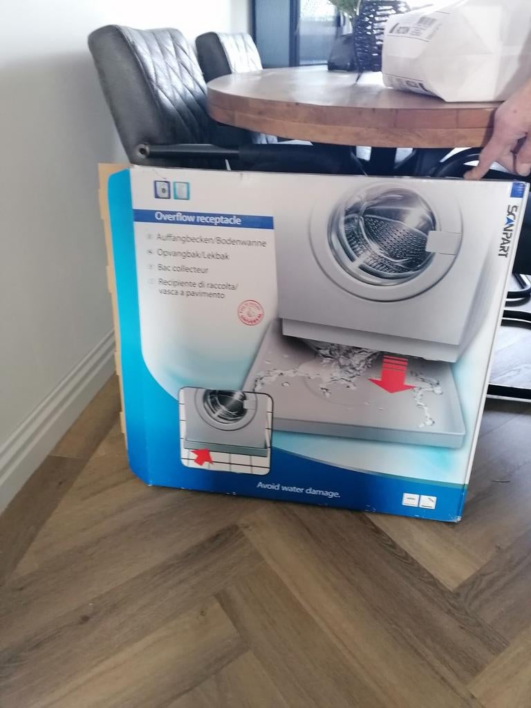 Nieuwe wasmachine lekbak 65x65x6 cm, Ophalen