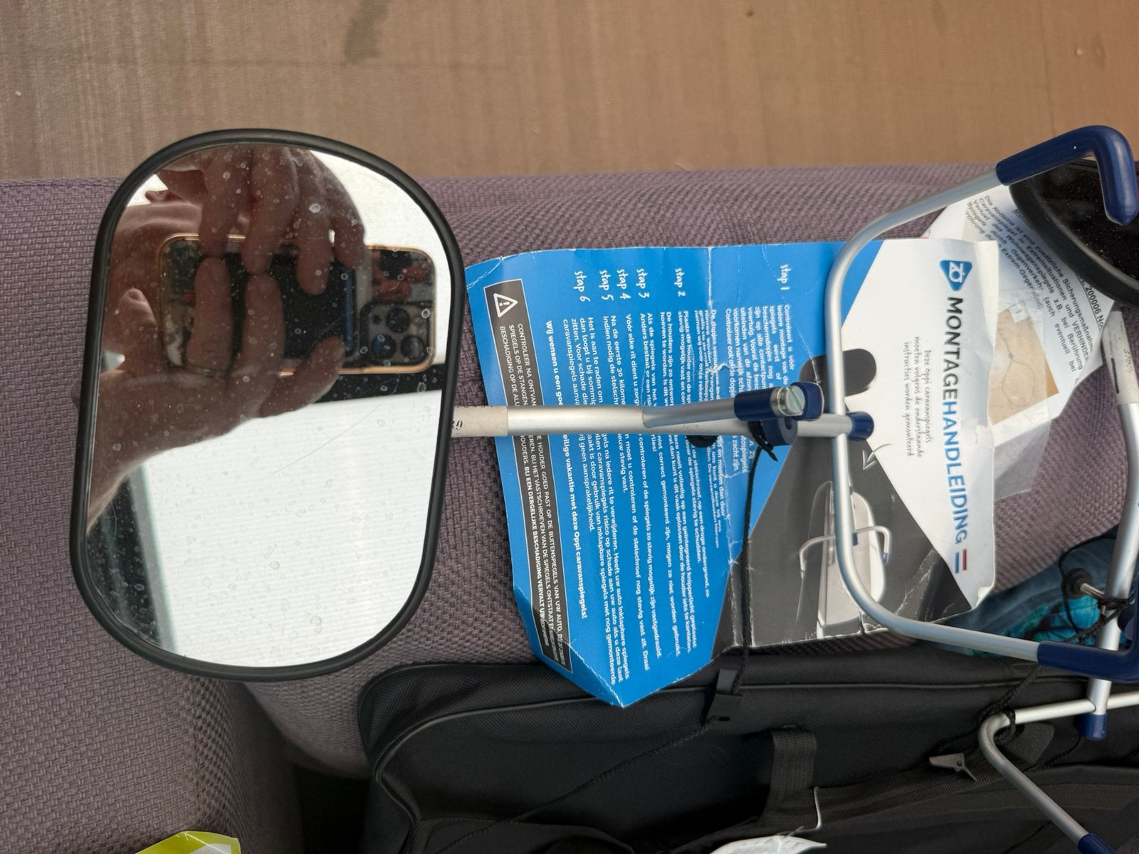 Euro trail caravan spiegels 37040, Ophalen