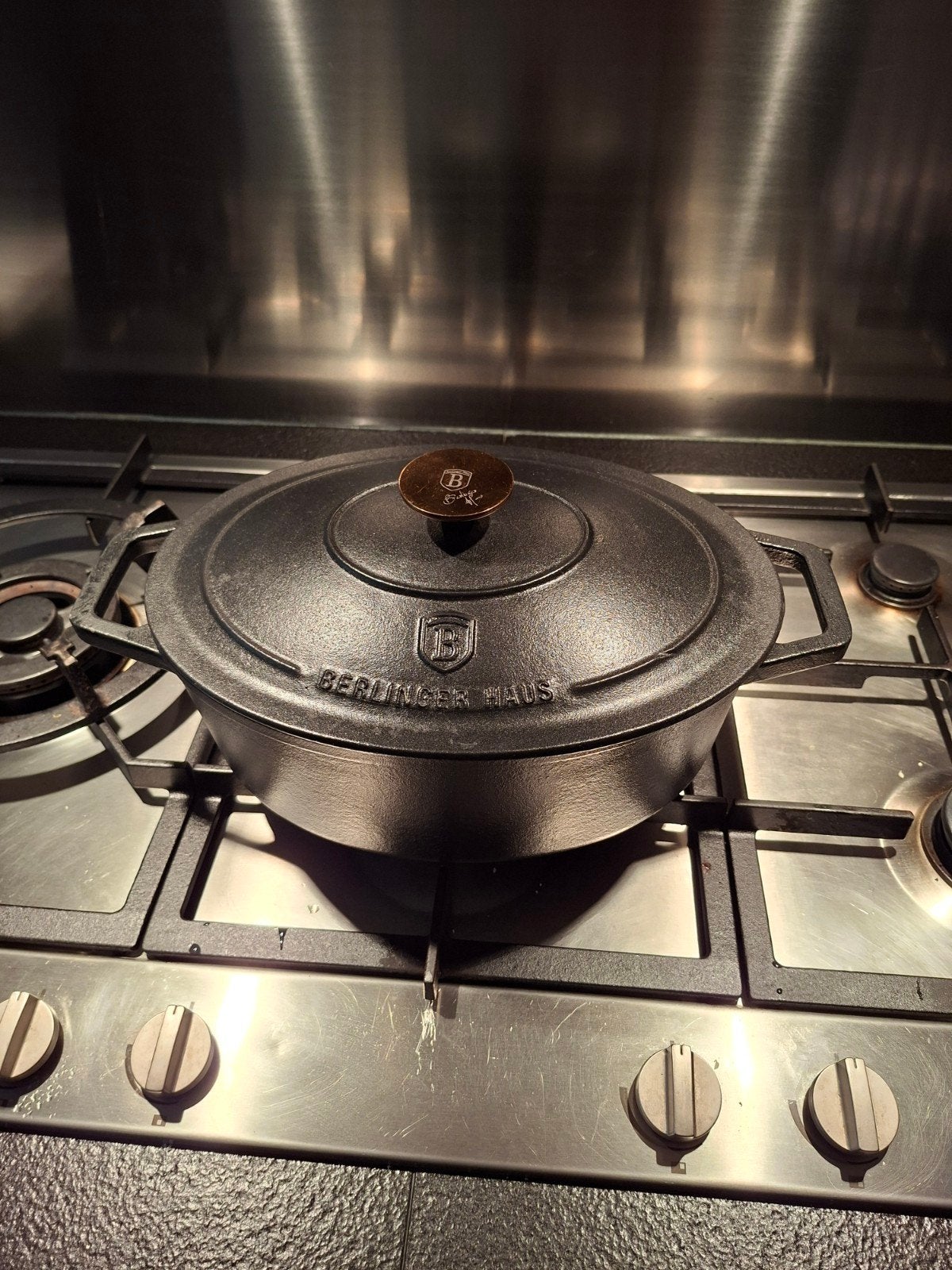 Berlinger Haus 6494 - Gietijzeren braadpan, Ophalen, Zo goed als nieuw, Gietijzer, Koekenpan of Braadpan