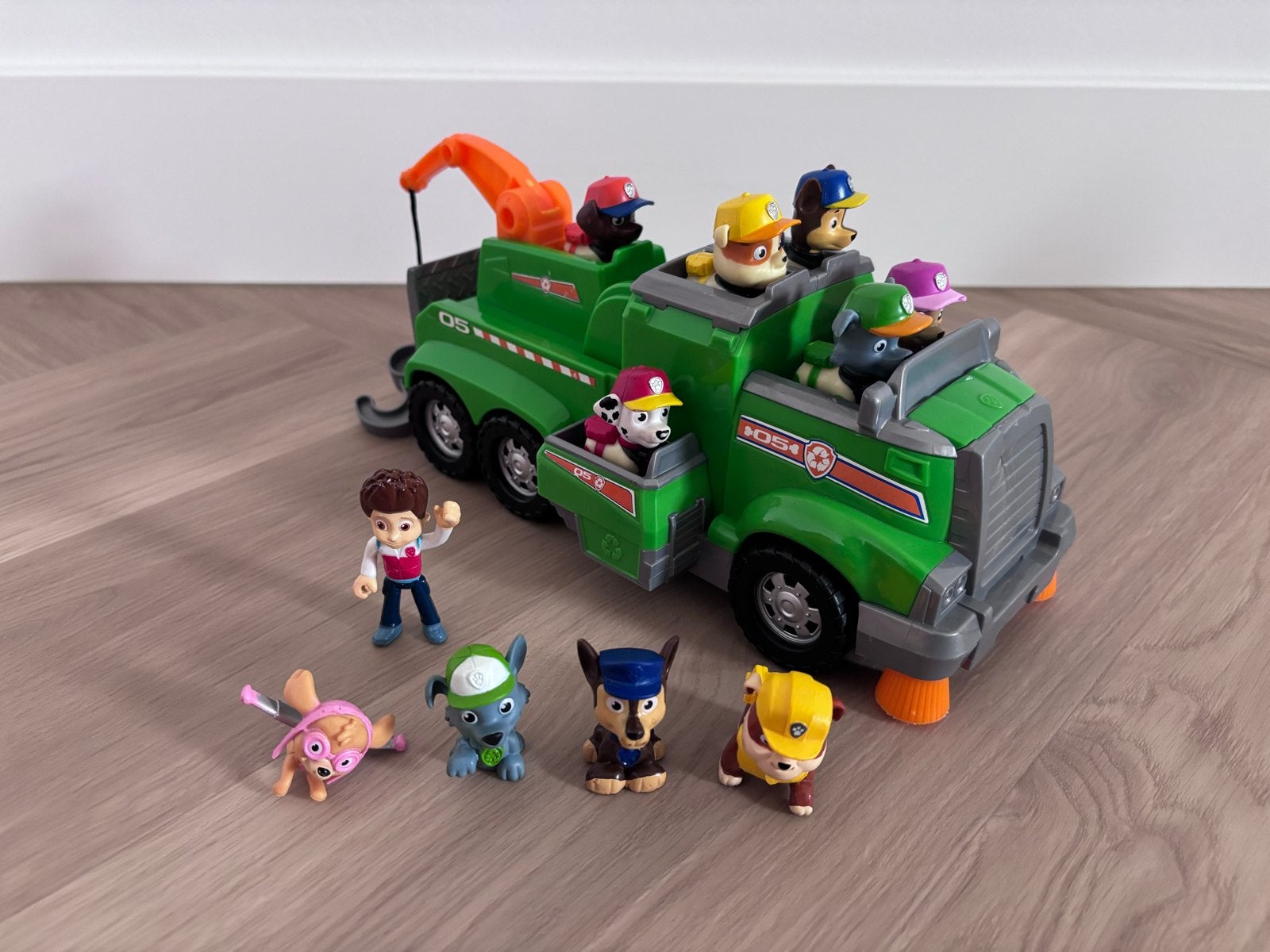 Paw Patrol voertuig met figuren, Ophalen, Zo goed als nieuw
