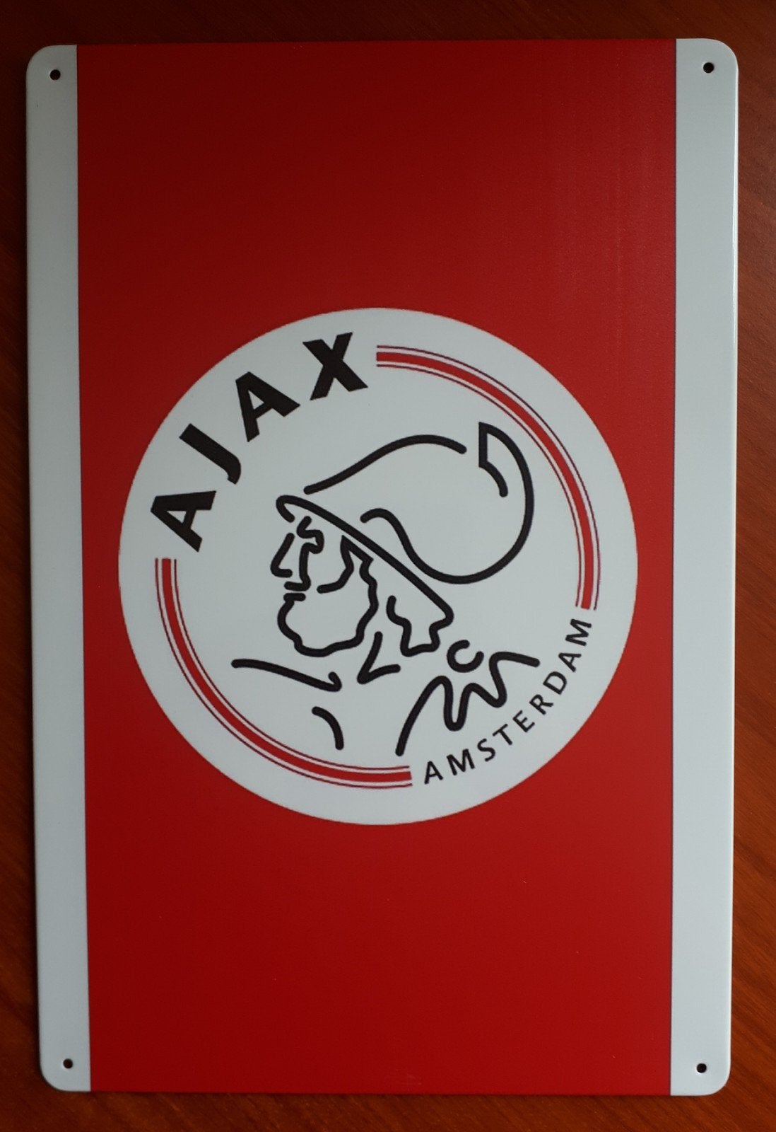 Ajax Amsterdam 20x30 cm Metalen Reclamebord, Ophalen of Verzenden, Nieuw, Ajax, Poster, Plaatje of Sticker