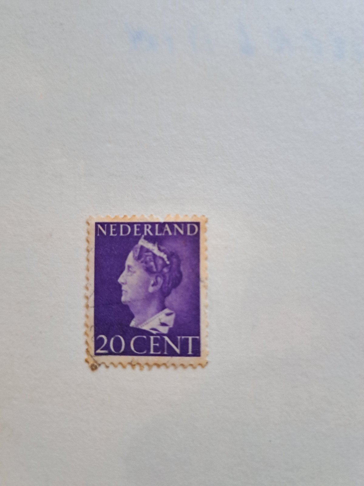 Postzegel Nederland 20 cent Koningin Wilhelmina, Ophalen of Verzenden, T/m 1940, Postfris