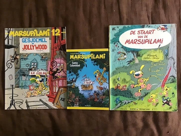 3 delen De Marsupilami door Franquin, Boeken, Meerdere stripboeken, Ophalen of Verzenden, Gelezen