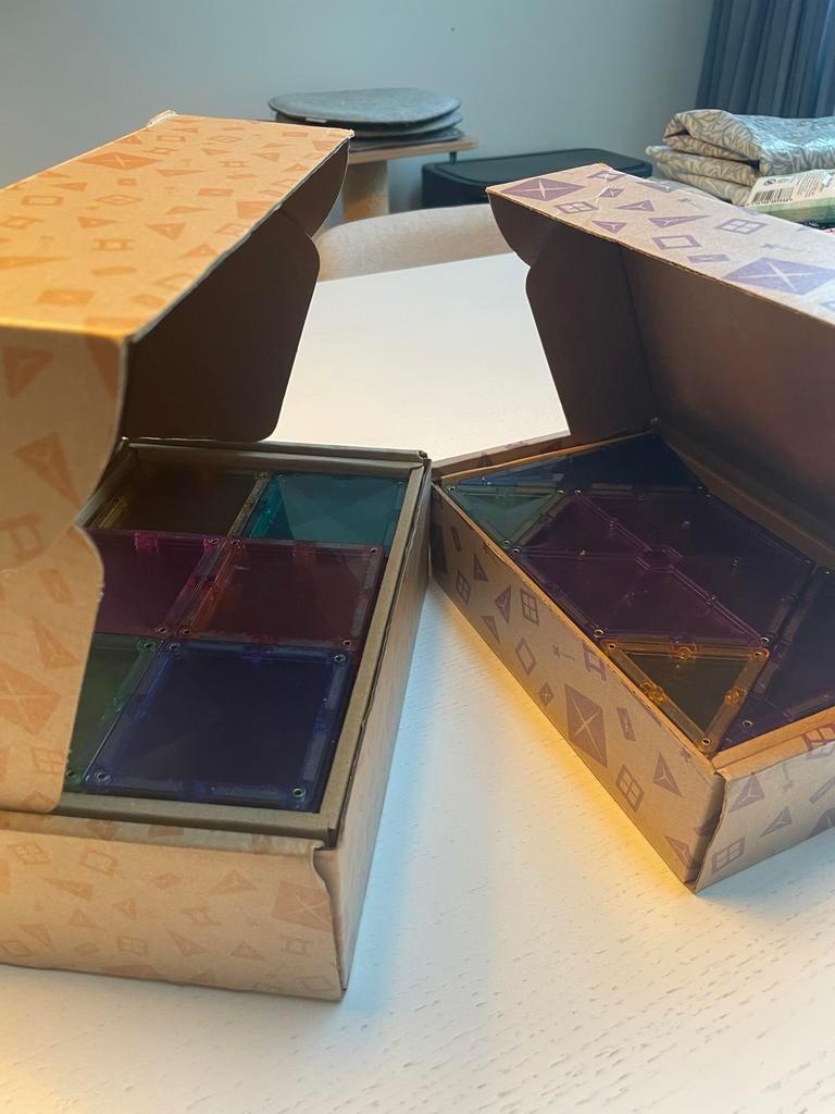 Magnetic Tiles Connetix - 2 sets, Kinderen en Baby's, Speelgoed | Bouwstenen, Ophalen, Zo goed als nieuw, Overige merken