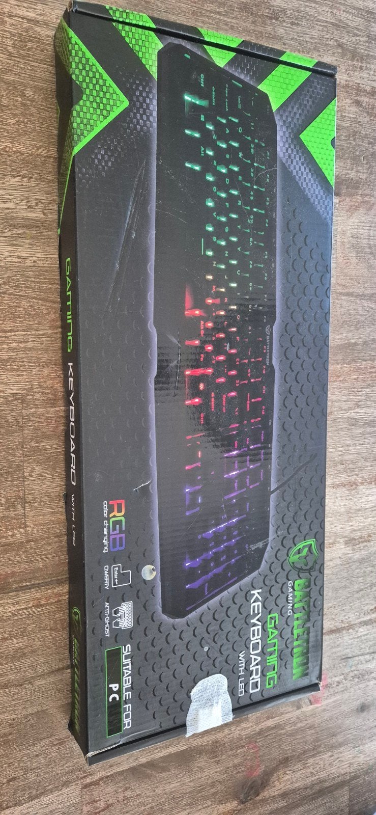 Gaming toetsenbord met LED verlichting, Computers en Software, Toetsenborden, Ophalen, Battletron, Verlichte toetsen, Nieuw