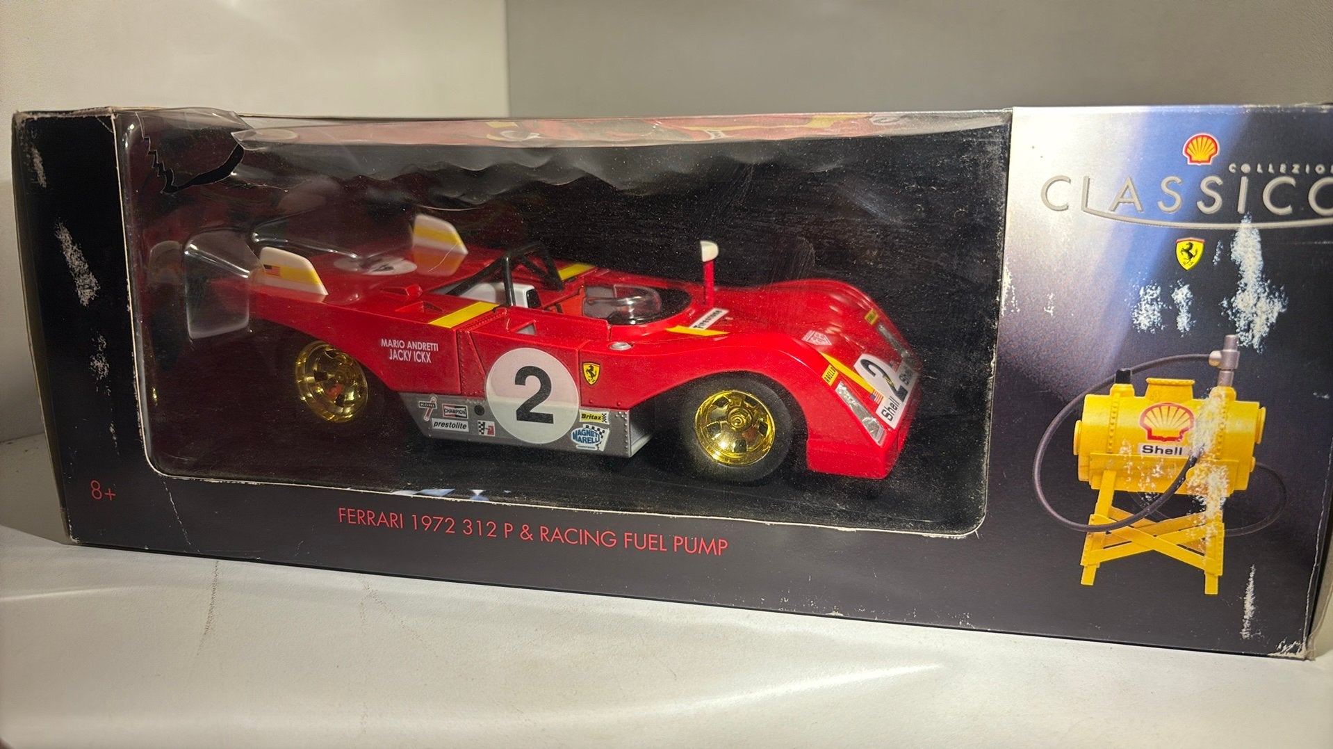 Ferrari 312p 1972 shell 1.18, Overige merken, Ophalen of Verzenden, A, A