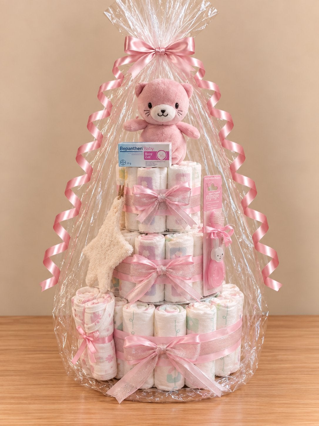 Luiertaart Roze – Lief Baby Cadeau, Ophalen of Verzenden, Nieuw
