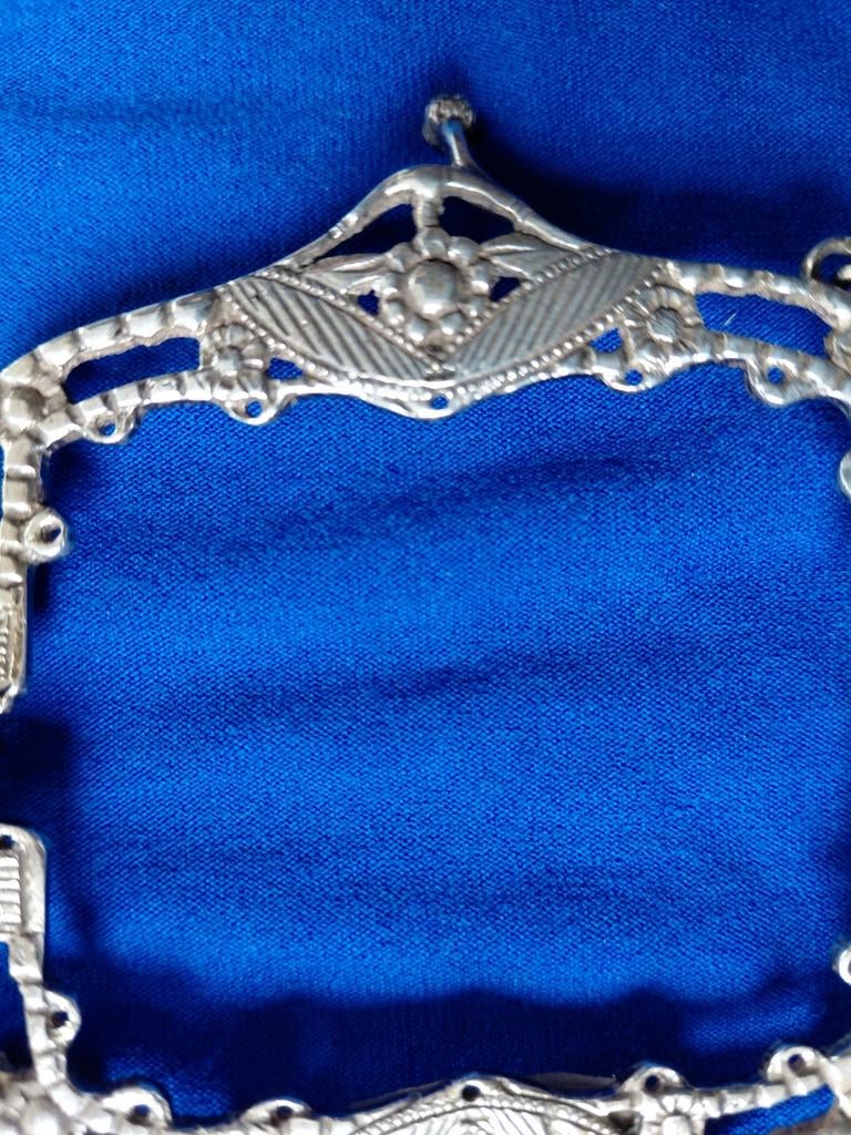 zilver antiek tasbeugeltje, Verzenden, Zilver