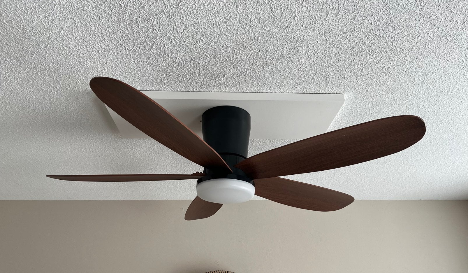 Plafond ventilator met verlichting, Witgoed en Apparatuur, Ventilatoren, Ophalen, Zo goed als nieuw, Plafondventilator
