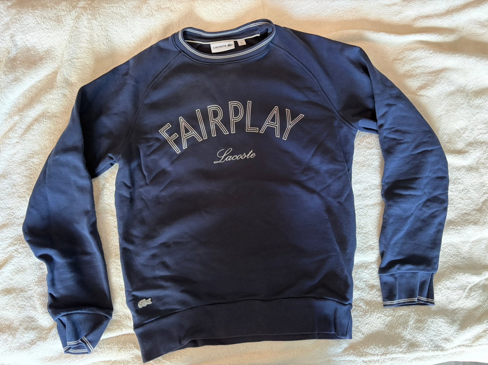 Lacoste trui, Kleding | Heren, Verzenden, Zo goed als nieuw, Maat 46 (S) of kleiner, Blauw